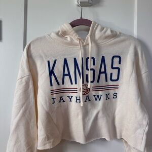 Kansas Jayhawks Cropped Hoodie